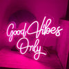 Load image into Gallery viewer, Good Vibes Only Neon Sign - Neon Tracker
